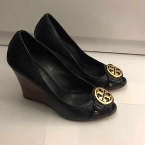 Tory Burch Julianne Peep Toe 3.75inch Wedge